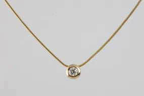 18'' 14k Yellow Gold 0.70tcw Diamond Necklace & Earring Set (6.48g.)