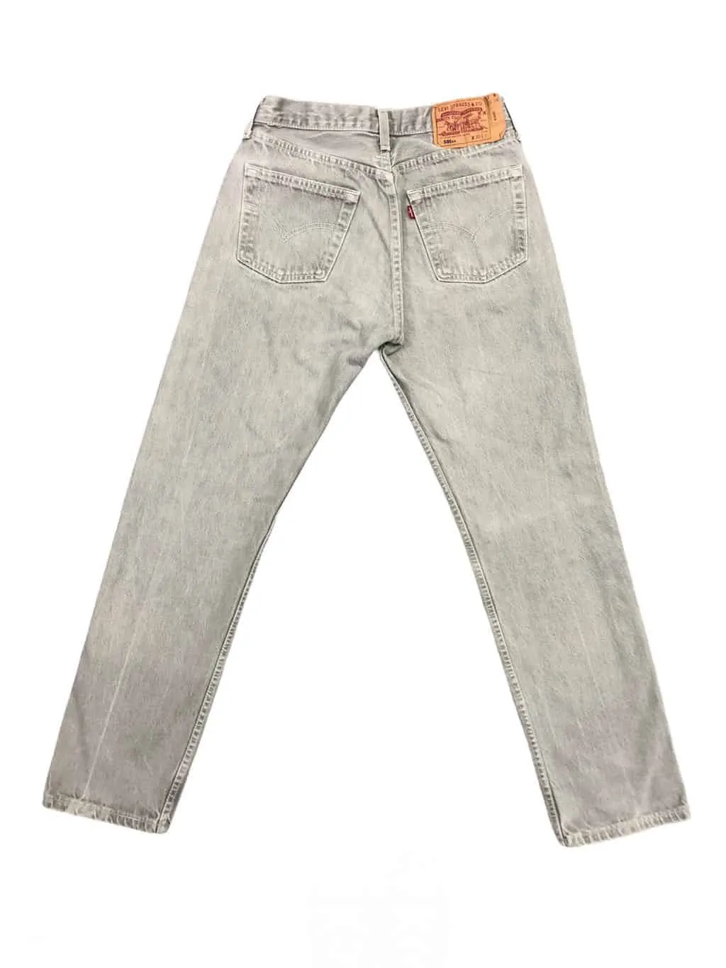 1990s vintage rare Levis 501xx jeans in light grey denim – W28 x L30