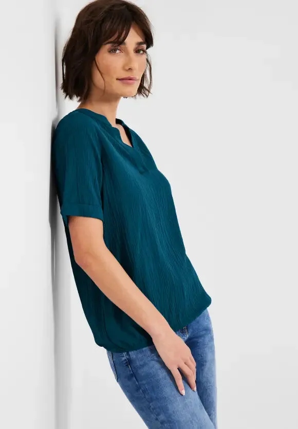 343839- Teal Blue Blouse - Cecil