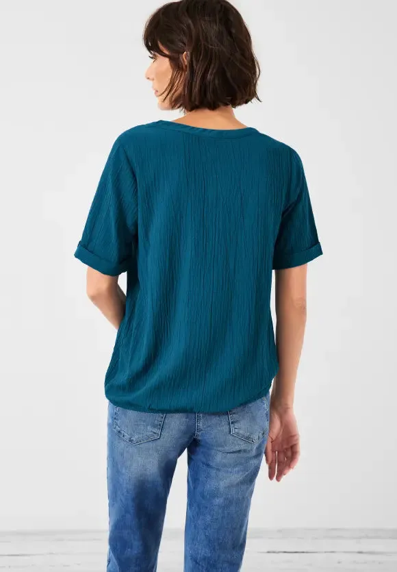 343839- Teal Blue Blouse - Cecil