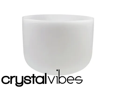 9" F Note 440Hz Perfect Pitch Empyrean Crystal Singing Bowl Crystal Vibes #ca009fpp0 31005100