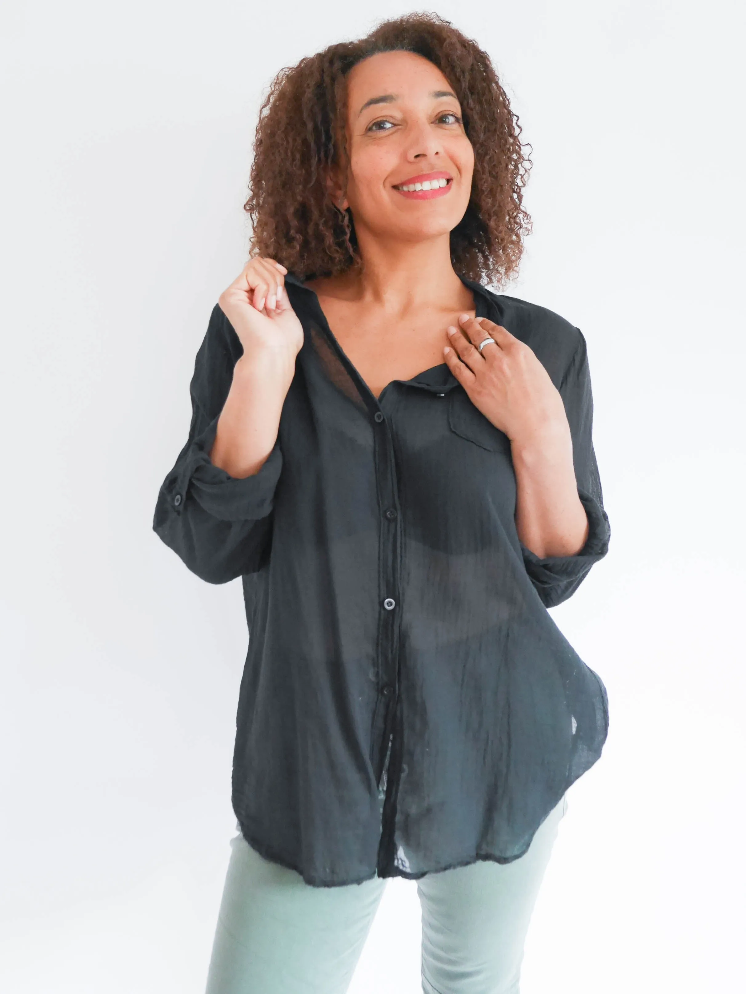 Adele Blouse Black