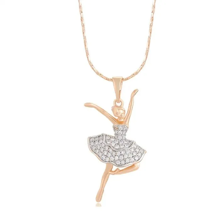 Adorable Dancer Ballerina Necklace