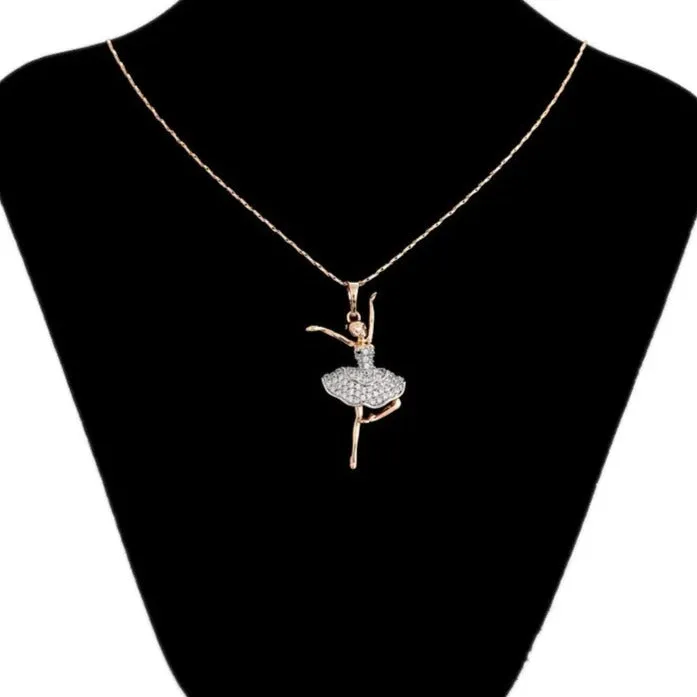 Adorable Dancer Ballerina Necklace