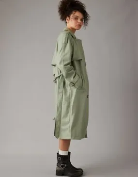 AE AE Vegan Leather Trench Coat