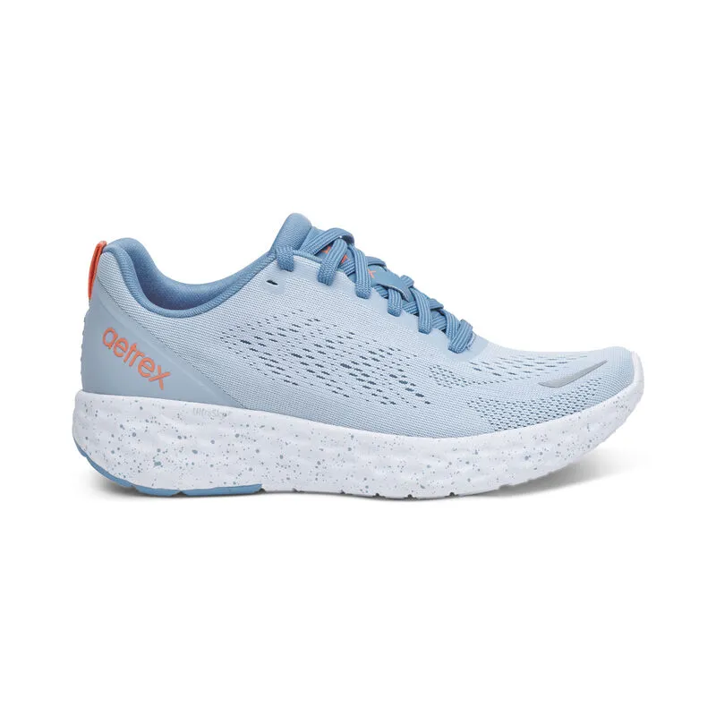 Aetrex Danika Lace Up Sneaker: Light Blue 