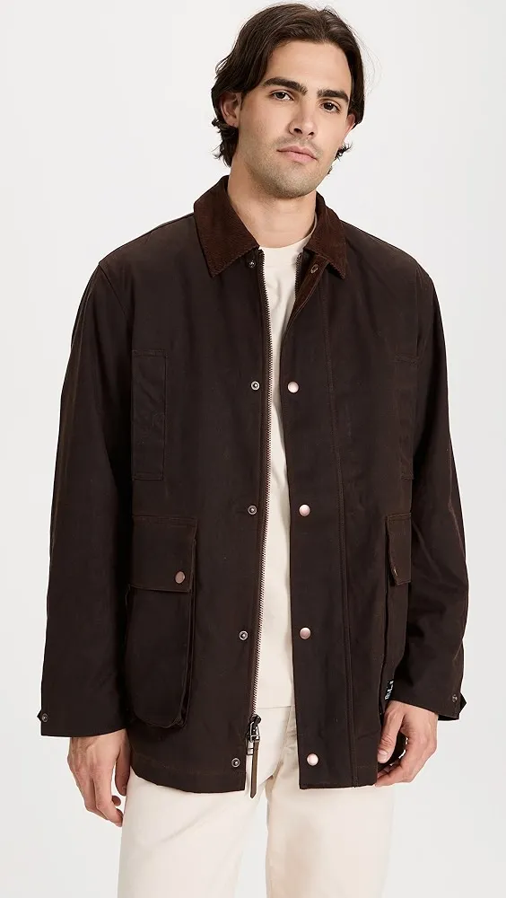 Alpha Industries   Waxed Cotton Car Coat 