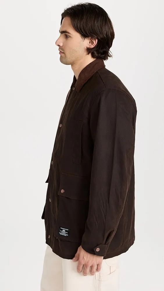 Alpha Industries   Waxed Cotton Car Coat 