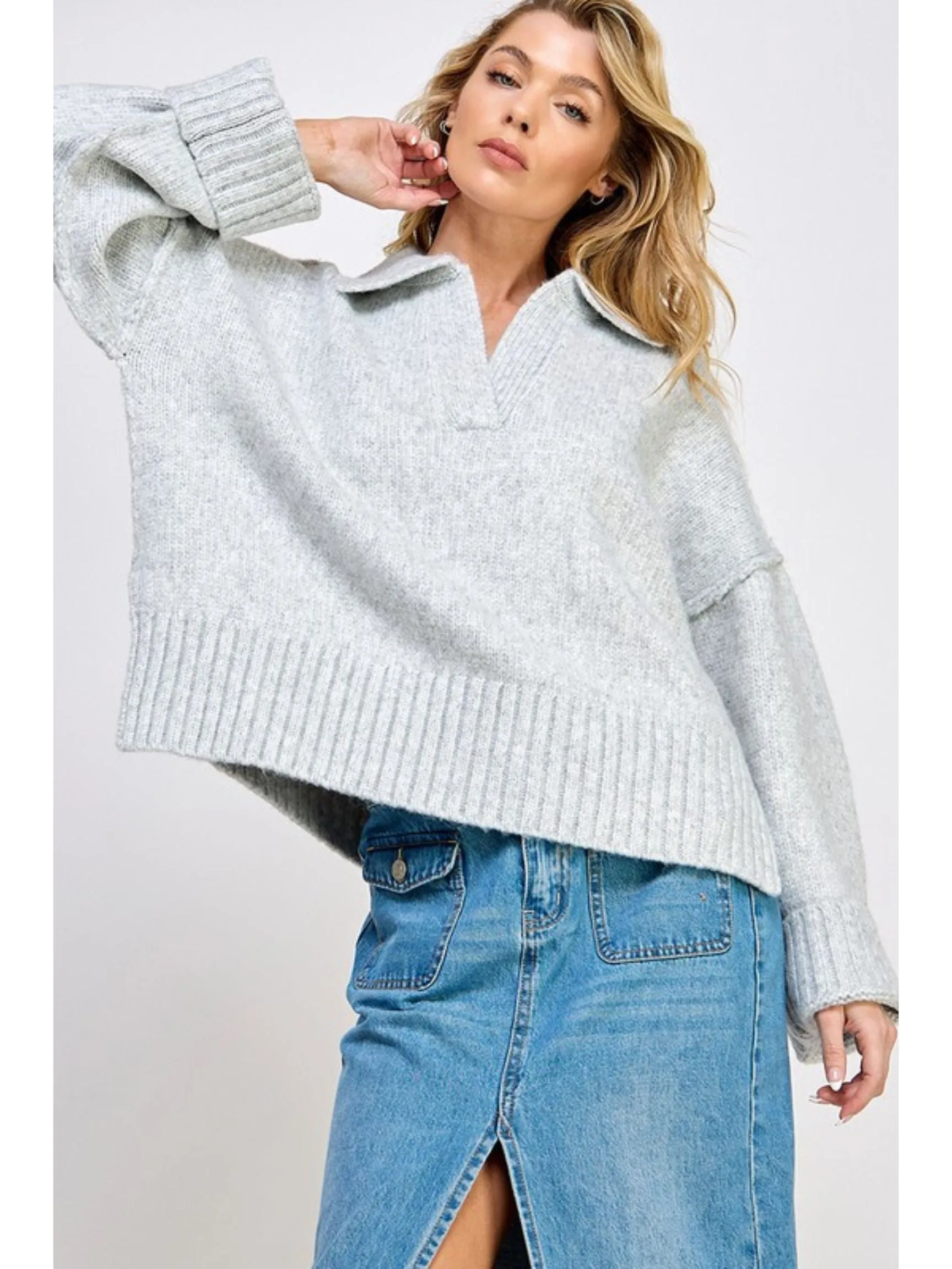 Amanda Polo Collar Sweater