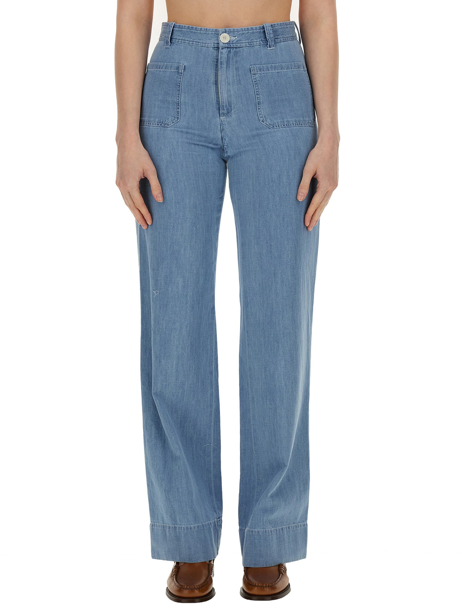 A.P.C.    EMILIE COTTON DENIM JEANS