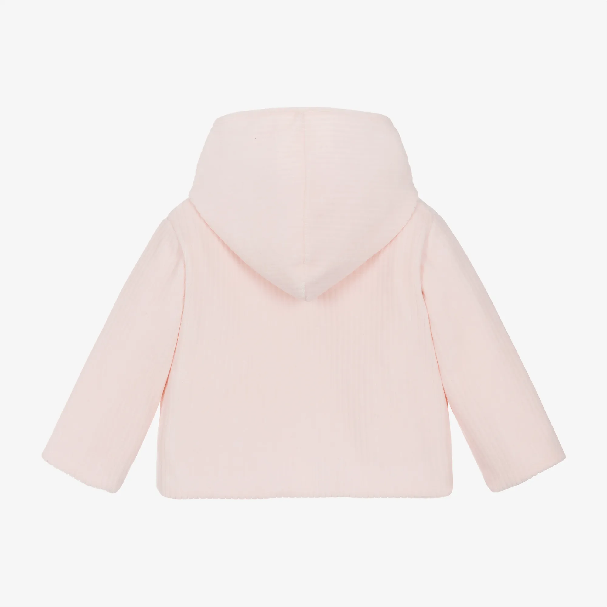 Baby Girls Pink Velour Pram Coat