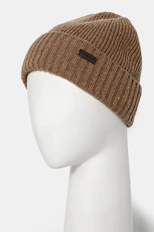 Barbour beanie and scarf brown color