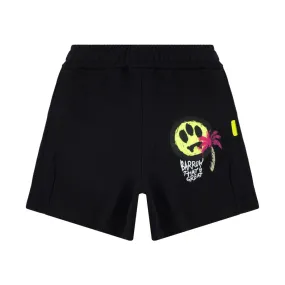 Barrow Shorts Palm Tree Logo Black