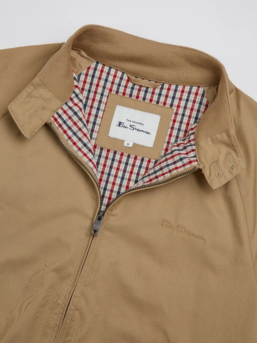 Ben Sherman Signature Casual Harrington Jacket Sand