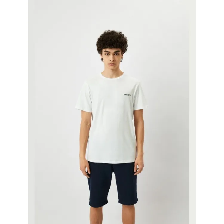 Bikkembergs PUPINO T-Shirt Maniche Corte In Cotone Bianco