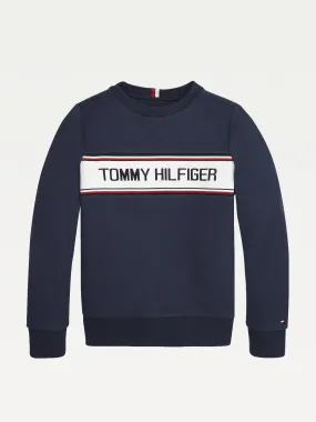 Boys 8-16 Intarsia Logo Crew Neck Jumper | Sweatshirts & Hoodies | Tommy Hilfiger