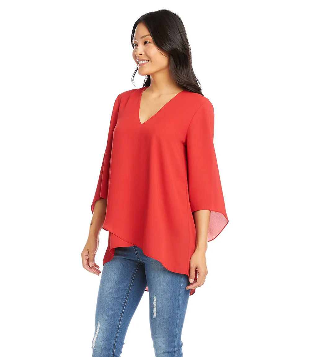 Bracelet Sleeve Asymmetric Top