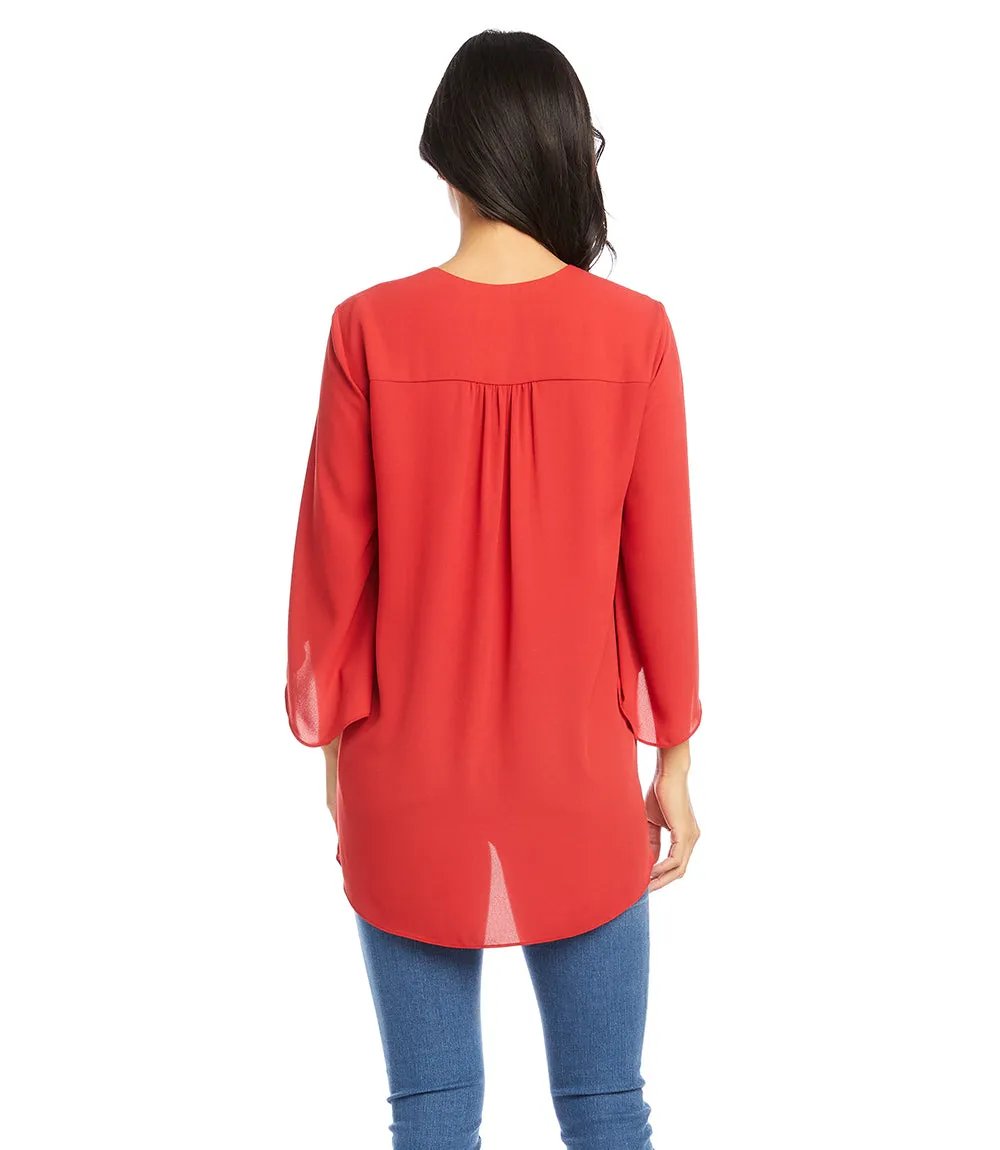 Bracelet Sleeve Asymmetric Top