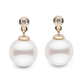 Brilliant Collection Akoya 8.5-9.0 mm Pearl & Diamond Earrings