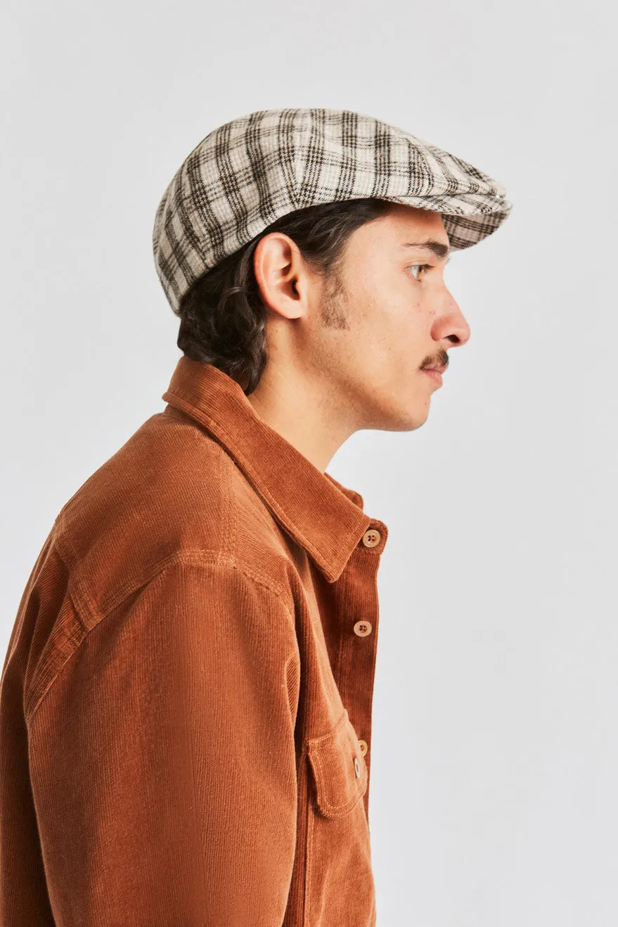 Brood Lightweight Snap Cap - Off White/Black