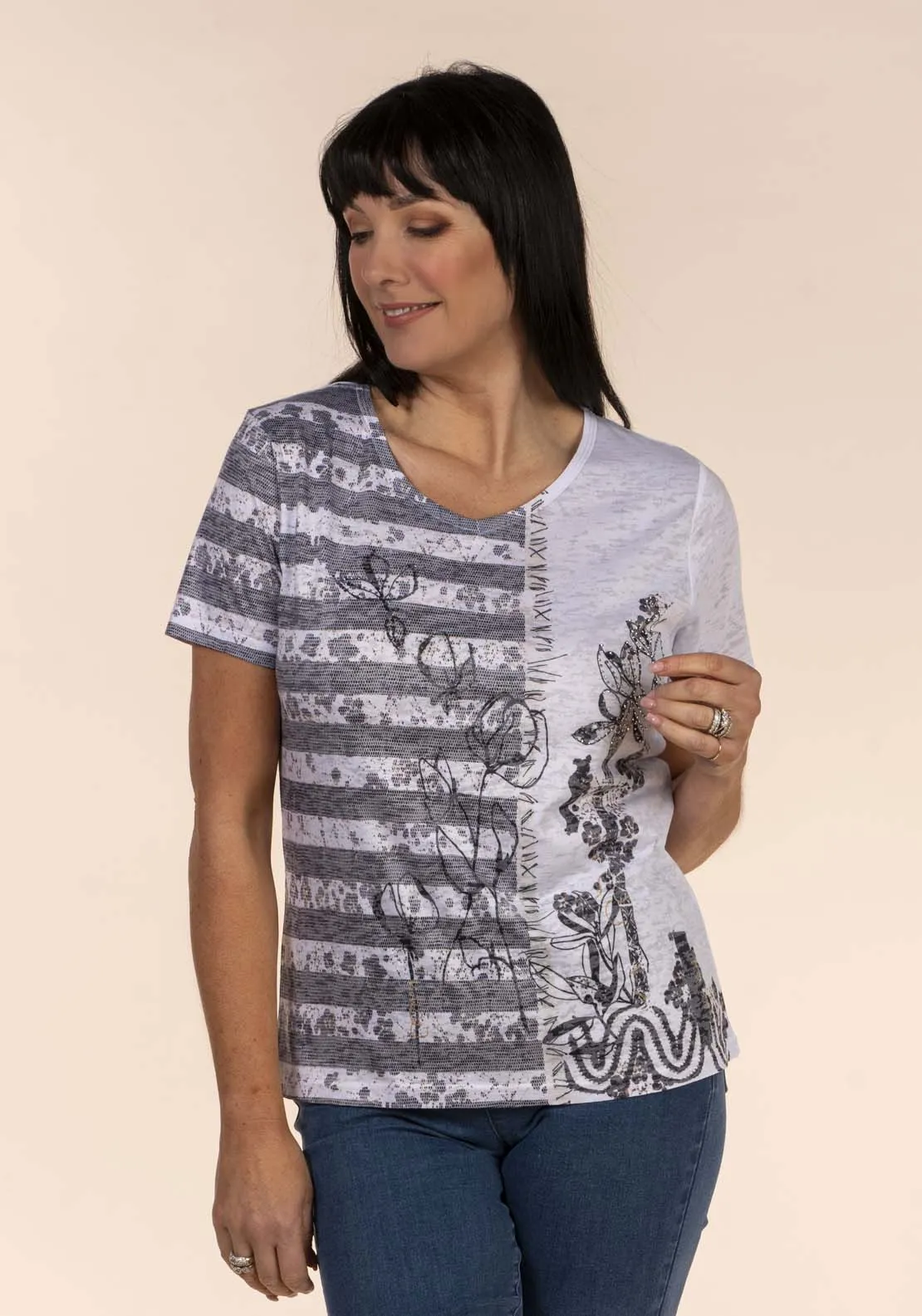 Burnout Print T-Shirt