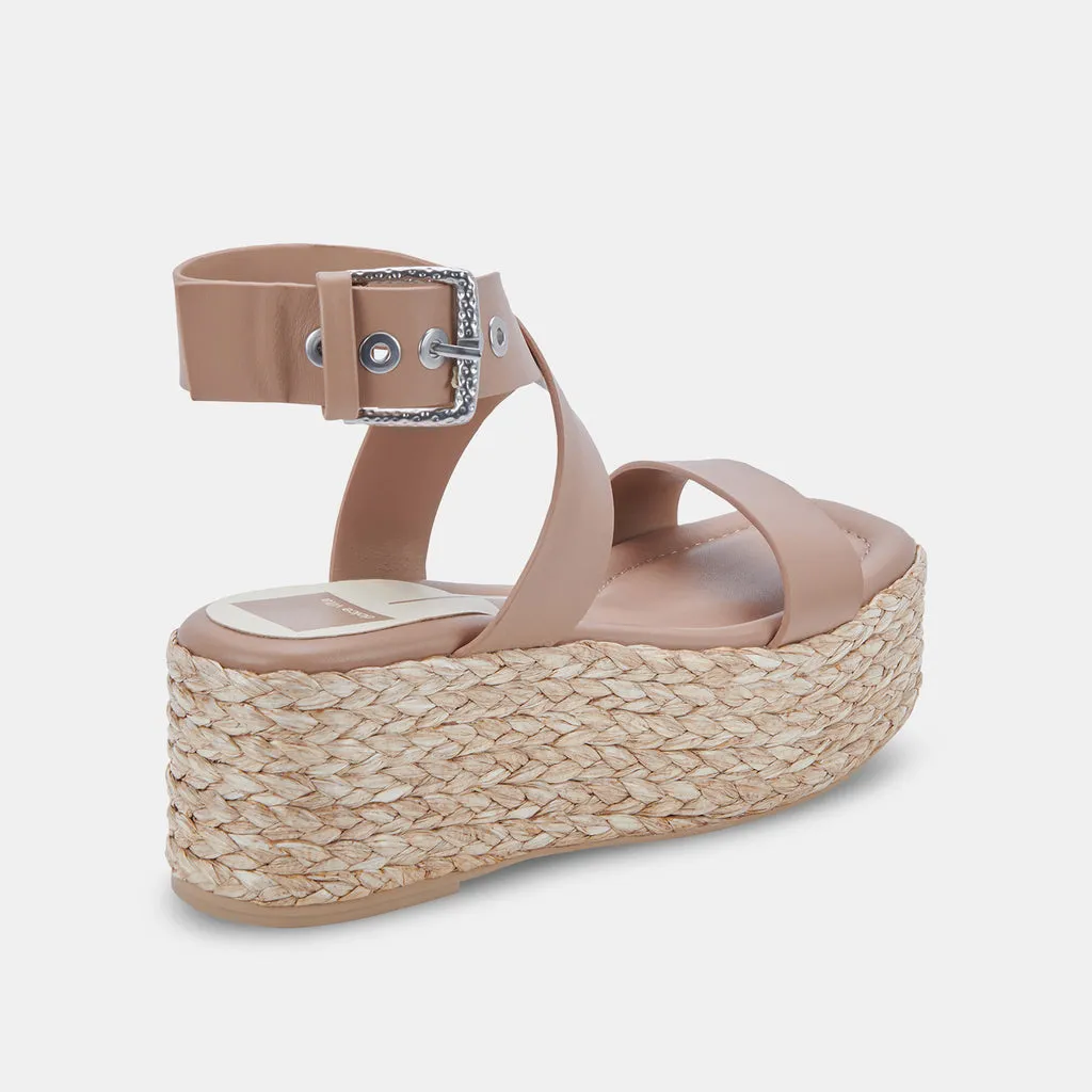 CANNES Platform Sandals Cafe Leather | Cafe Leather Platform Sandals– Dolce Vita 6880269336642