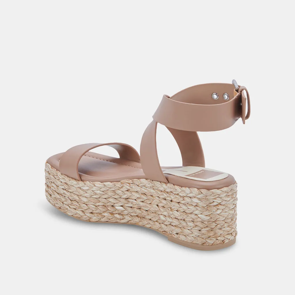 CANNES Platform Sandals Cafe Leather | Cafe Leather Platform Sandals– Dolce Vita 6880269336642