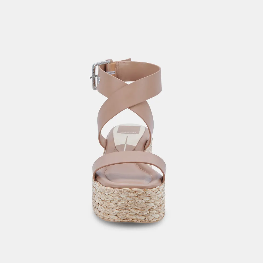 CANNES Platform Sandals Cafe Leather | Cafe Leather Platform Sandals– Dolce Vita 6880269336642