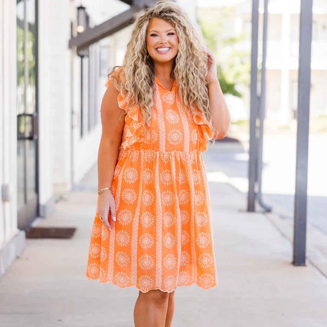 Come Together Dress, Orange