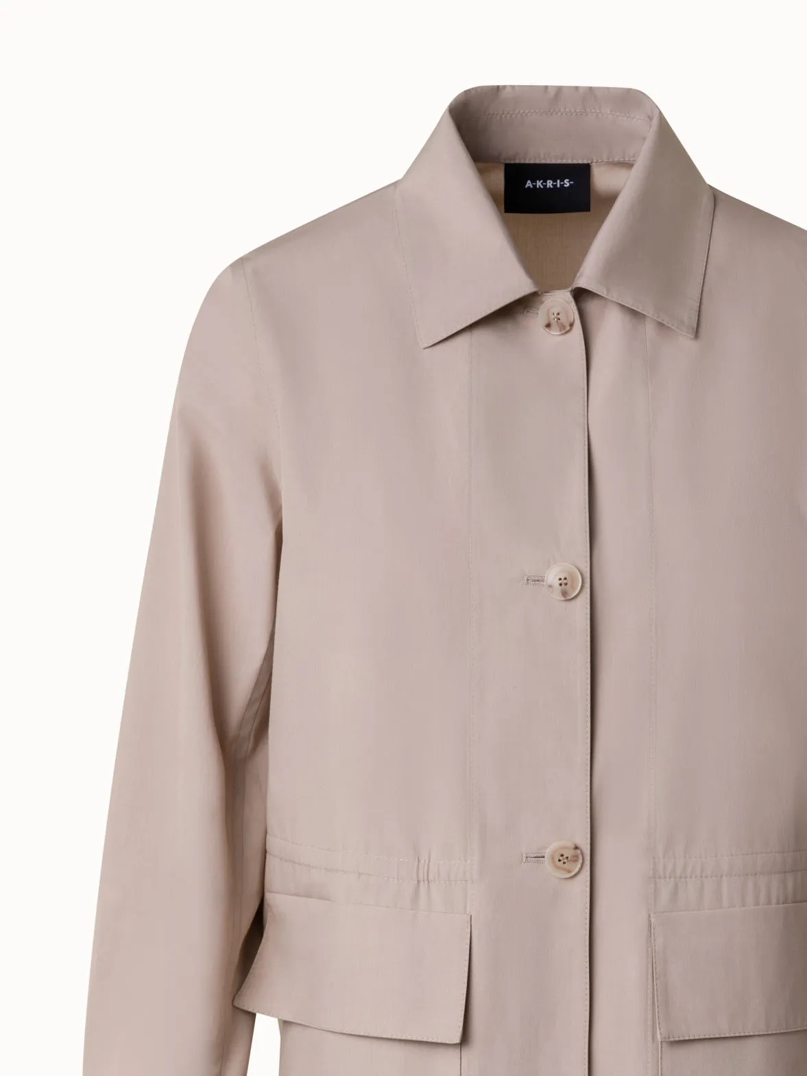 Cotton Poplin Oversize Shirt Jacket