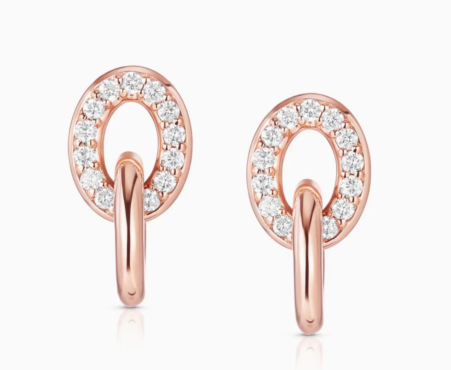 Diamond Linked Earrings