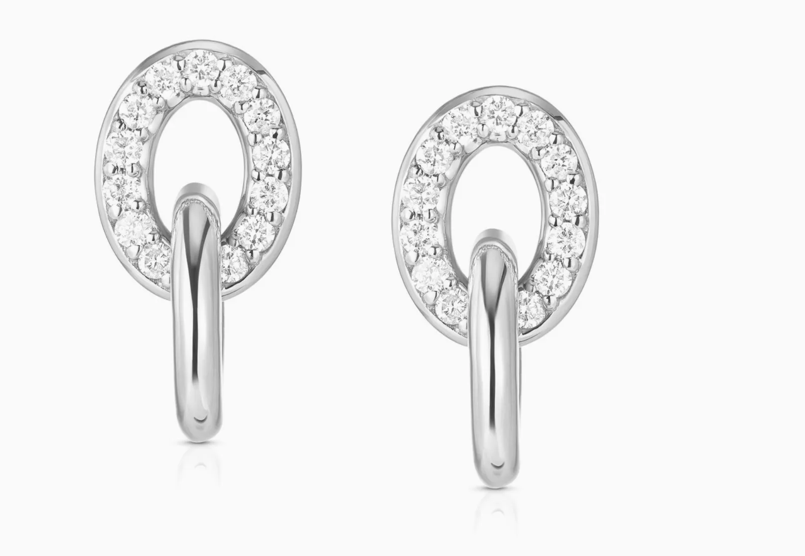 Diamond Linked Earrings