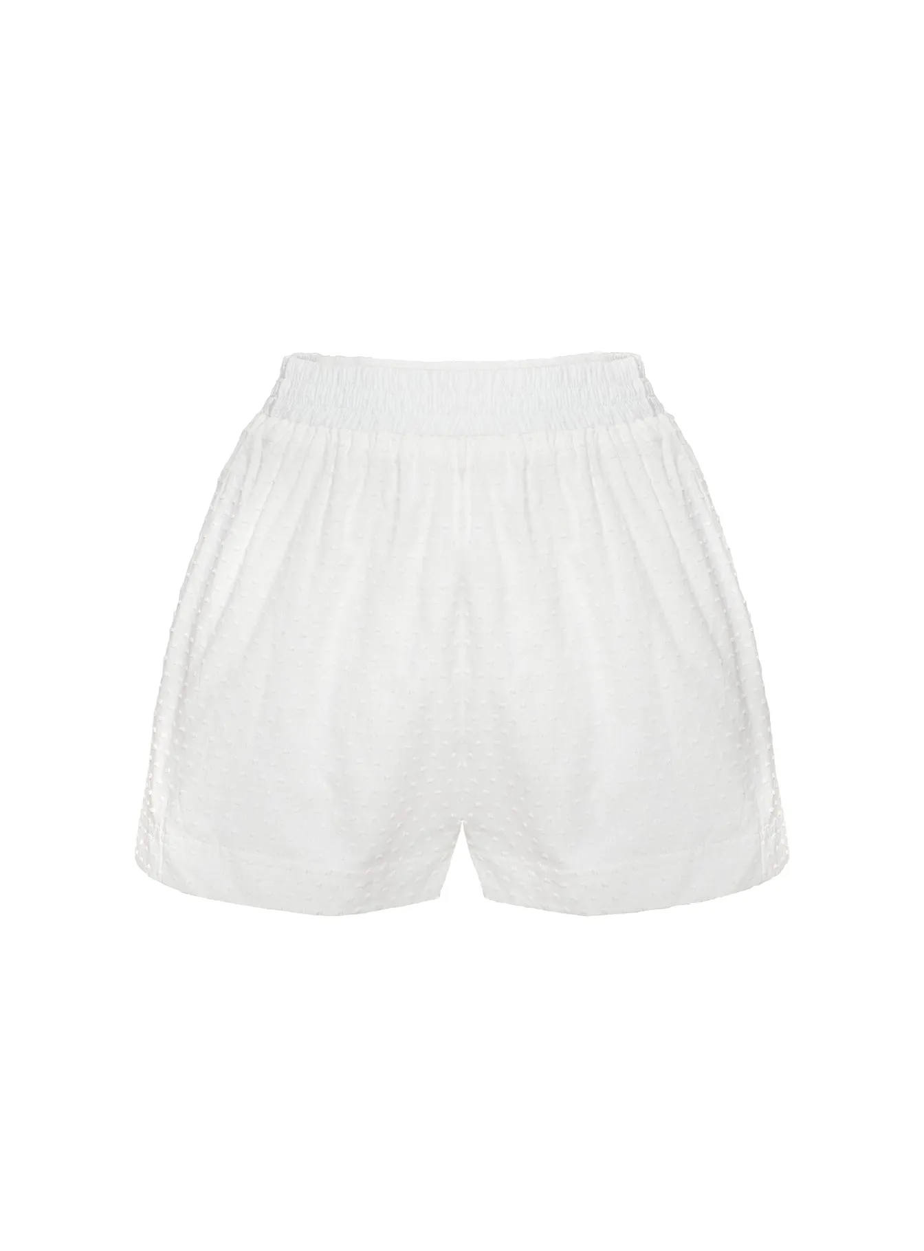 Dobby Shorts White