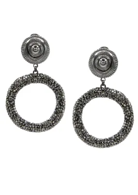 Dolly Pavé Clip Earrings