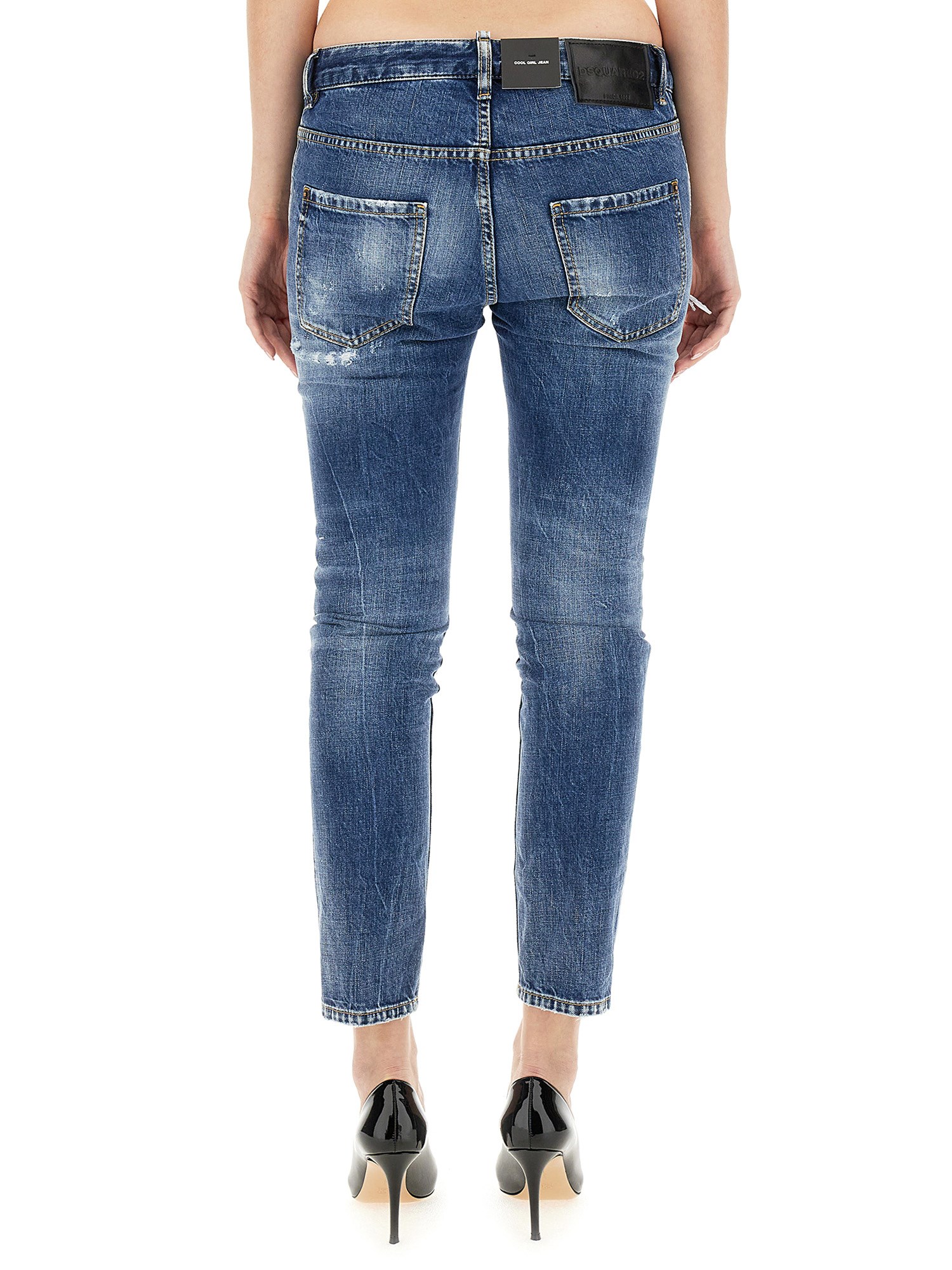 DSQUARED    COOL GIRL COTTON DENIM JEANS