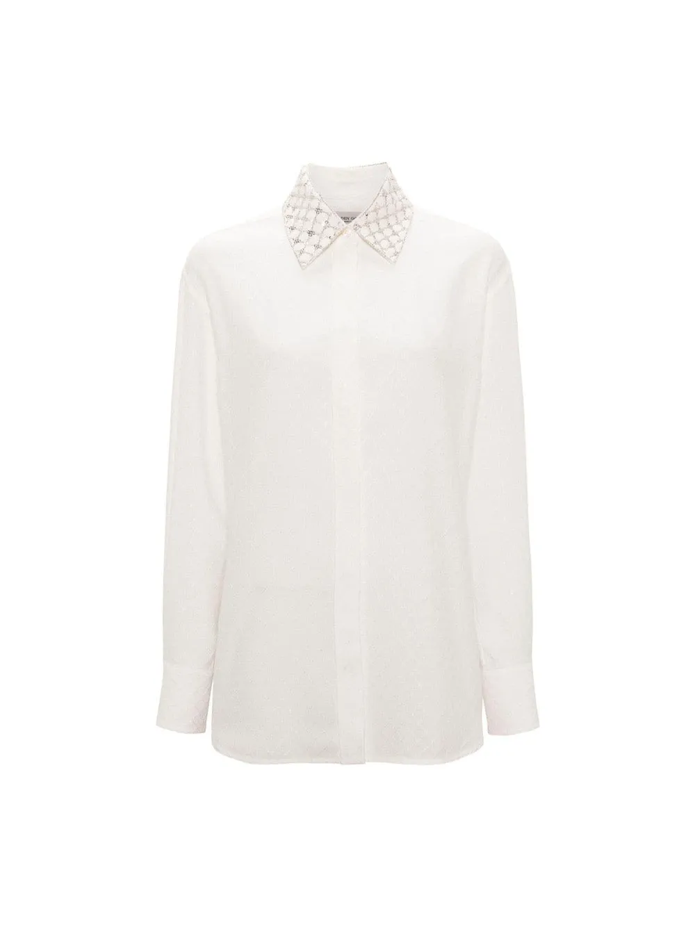 Embellished Boyfriend Blouse