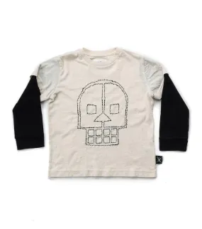 embroidered skull shirt