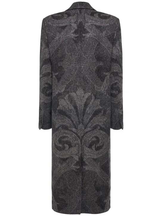 Etro   Double breasted wool long coat 