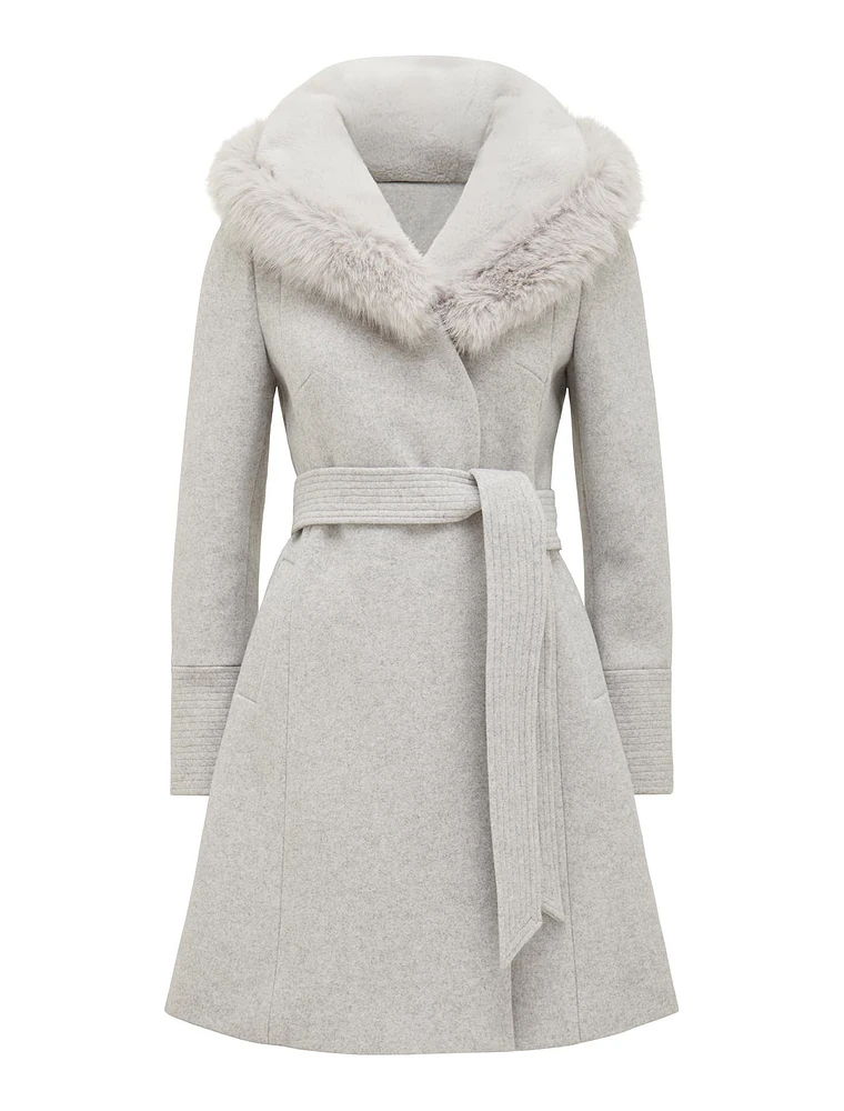 EverNew Josephine Faux Fur Lined Coat