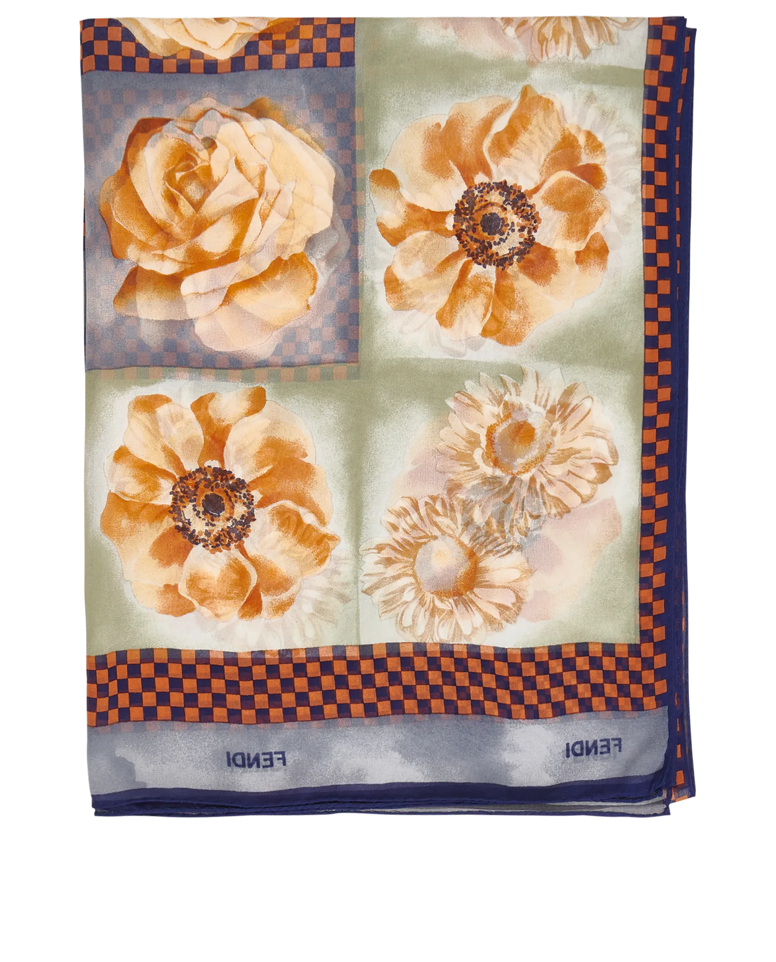 Fendi Sheer Floral Scarf