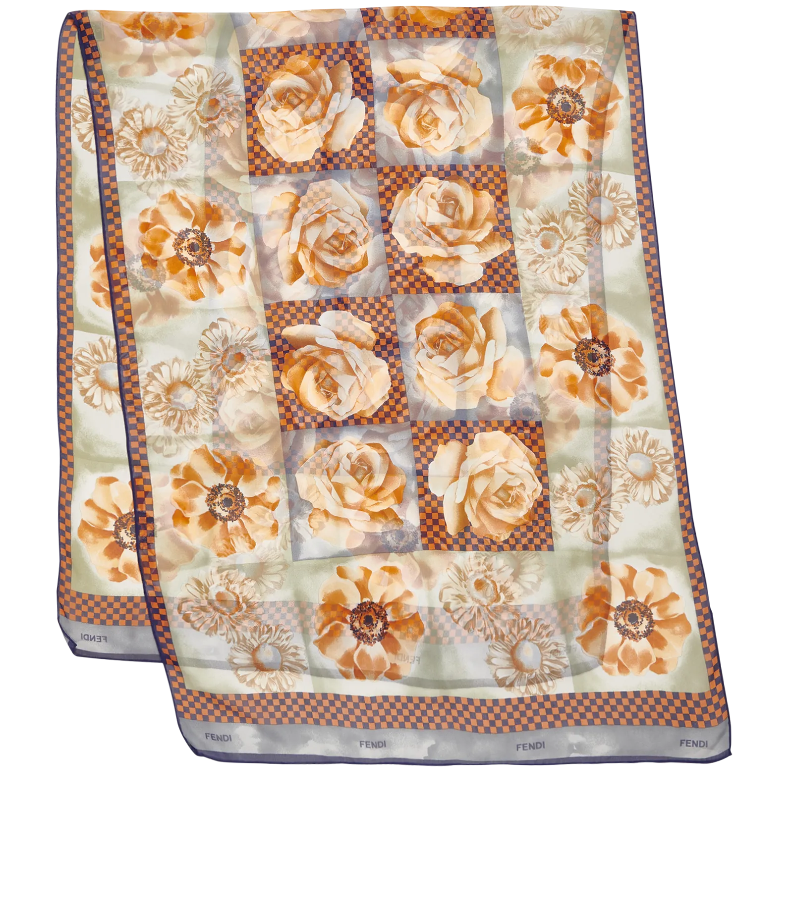 Fendi Sheer Floral Scarf