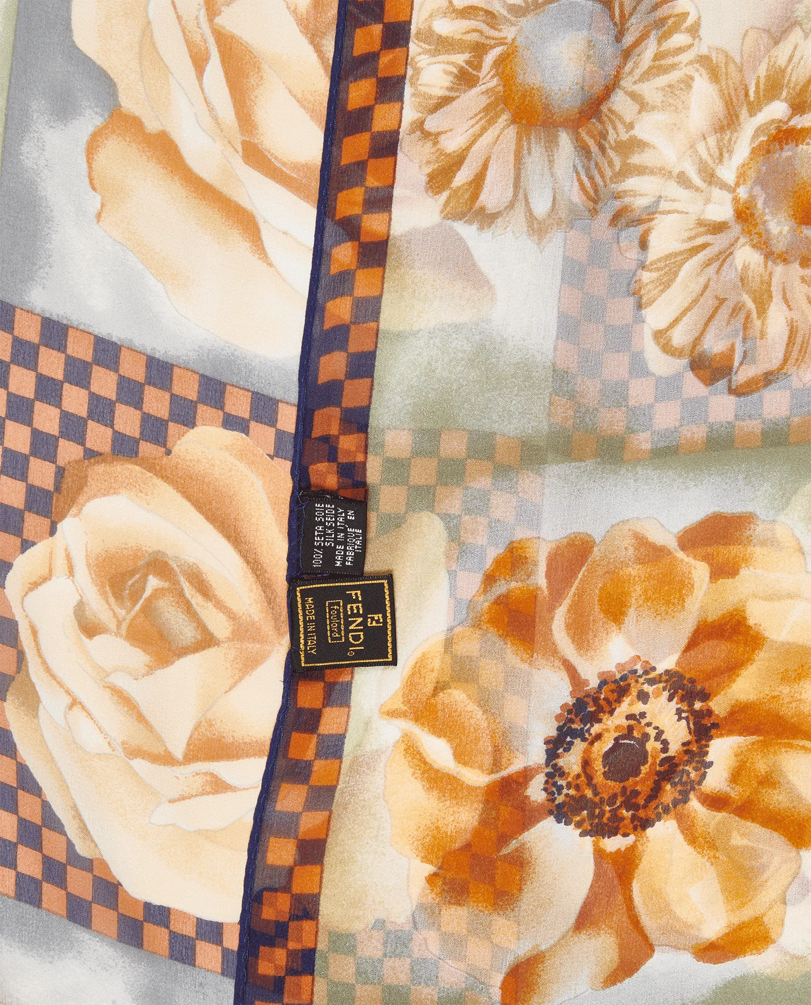 Fendi Sheer Floral Scarf