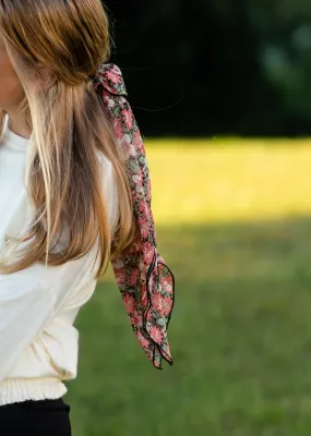 Floral Chiffon Hair Scarf