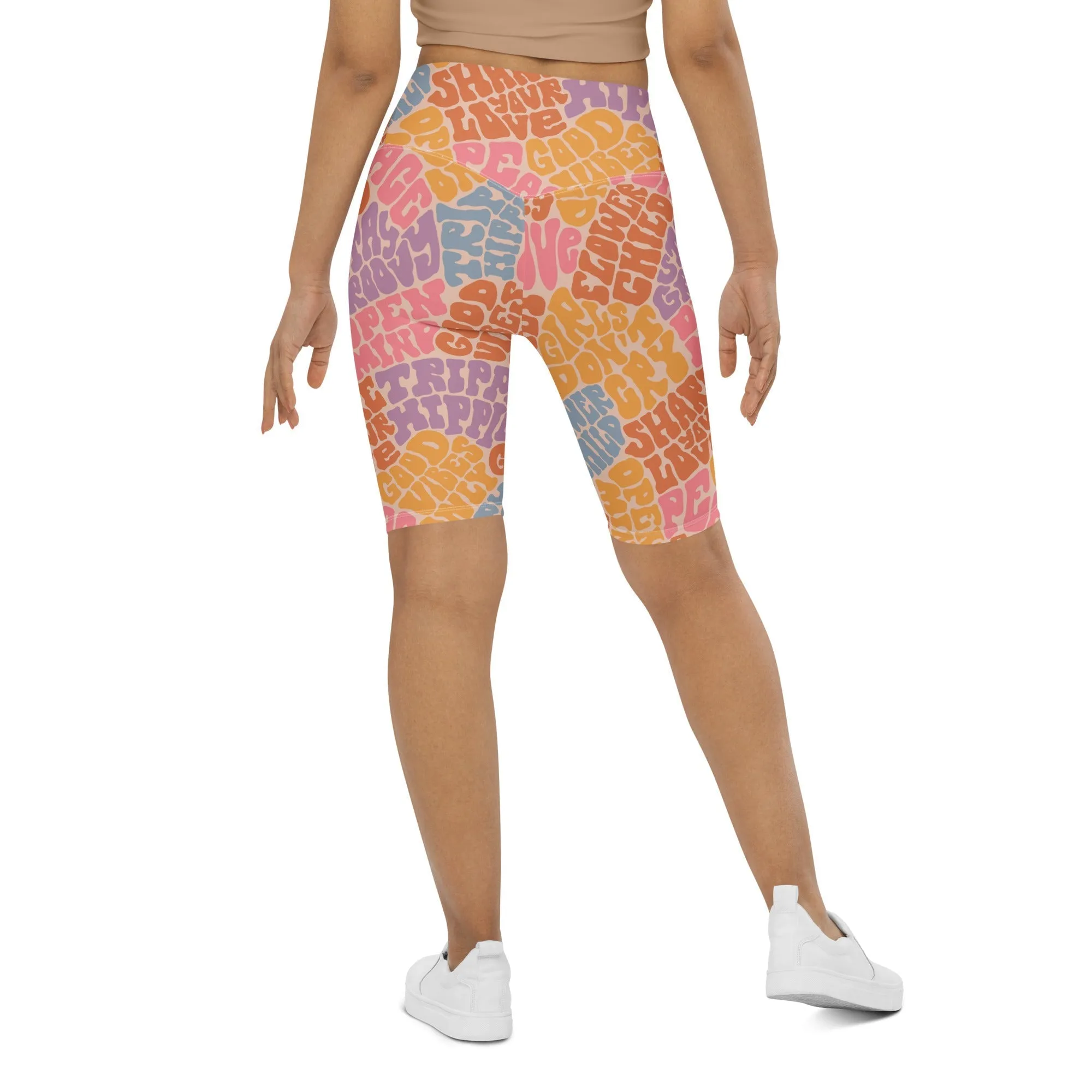 Groovy Hippie Biker Shorts
