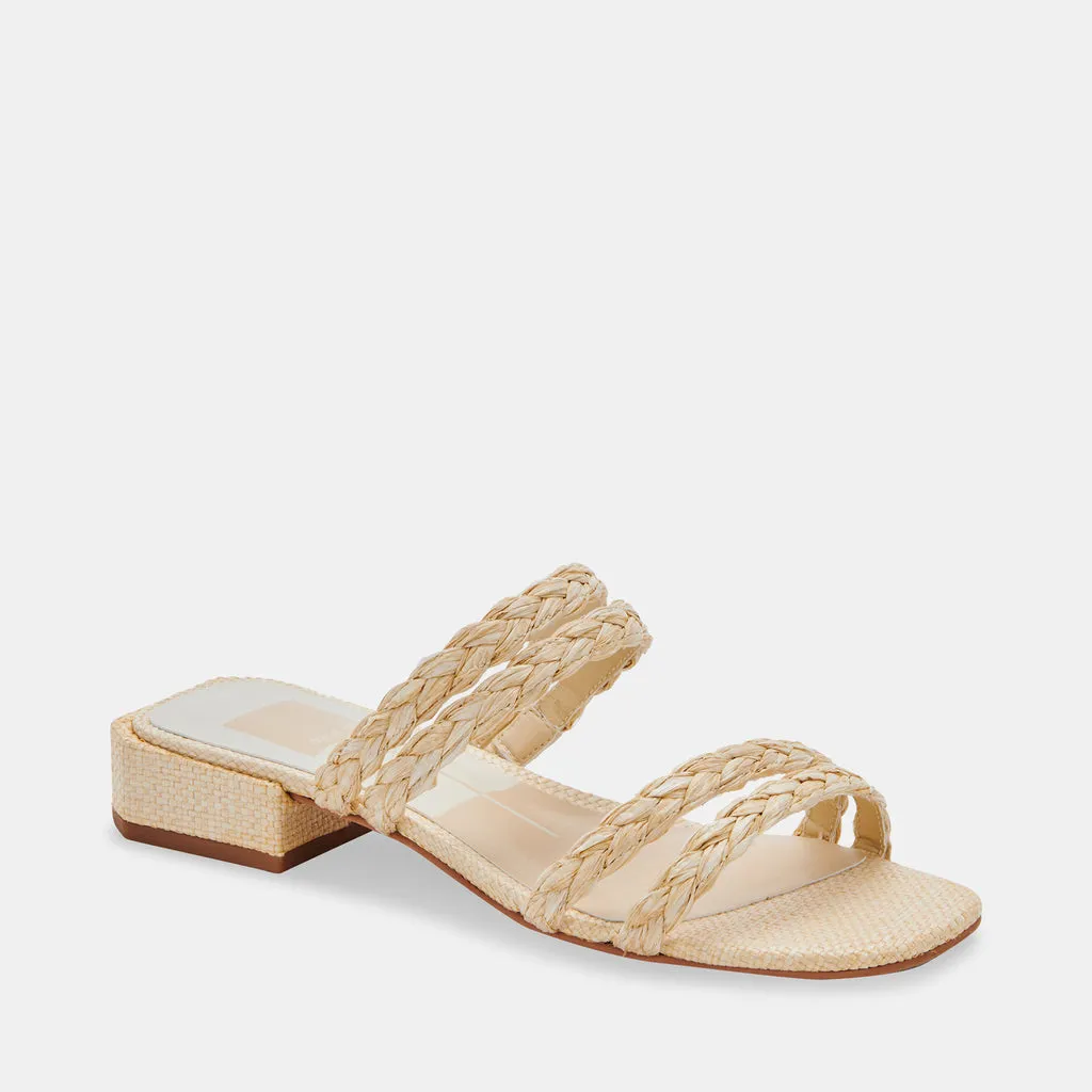 HAIZE RAFFIA SANDALS VANILLA RAFFIA– Dolce Vita 6715938897986