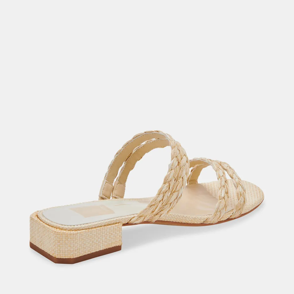 HAIZE RAFFIA SANDALS VANILLA RAFFIA– Dolce Vita 6715938897986