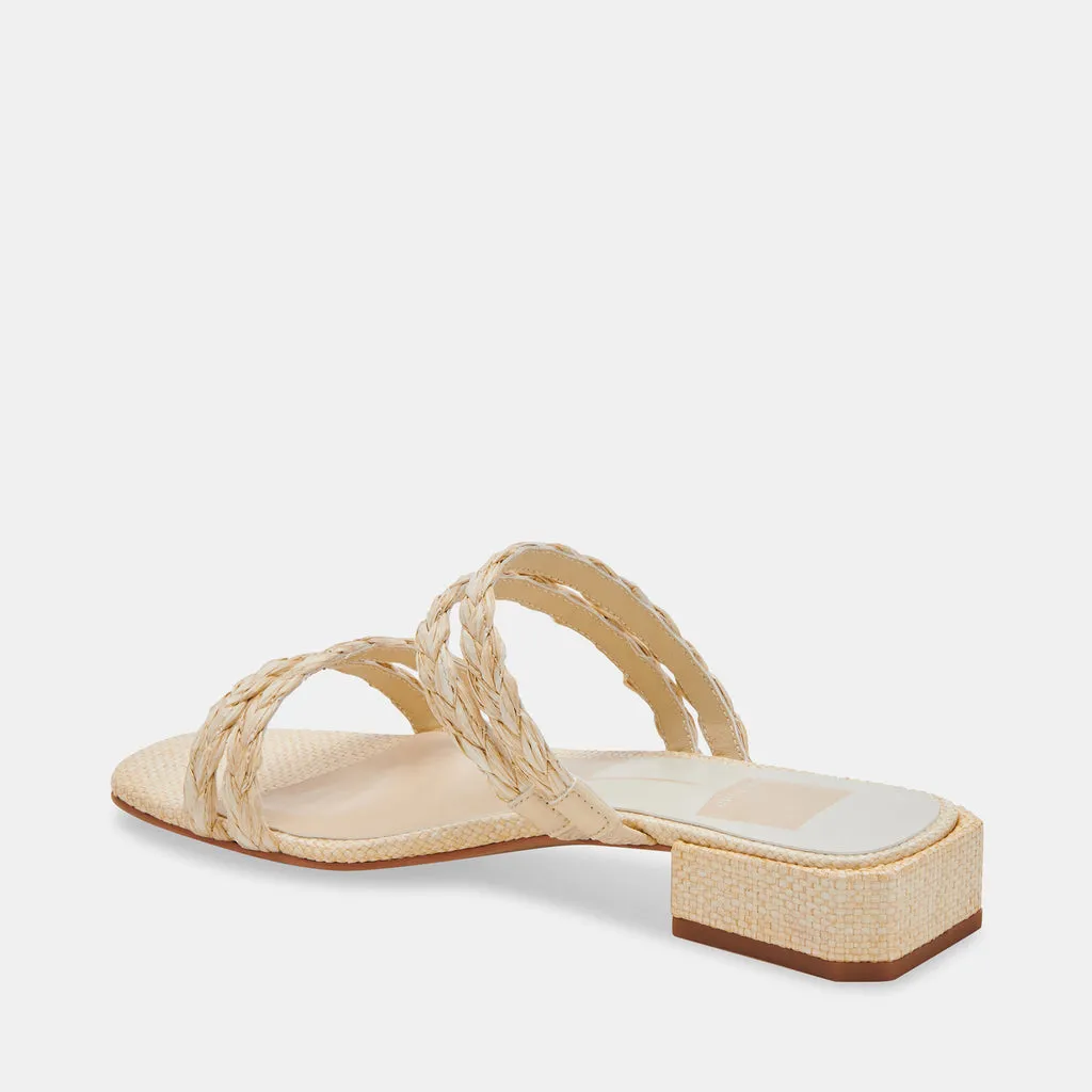 HAIZE RAFFIA SANDALS VANILLA RAFFIA– Dolce Vita 6715938897986