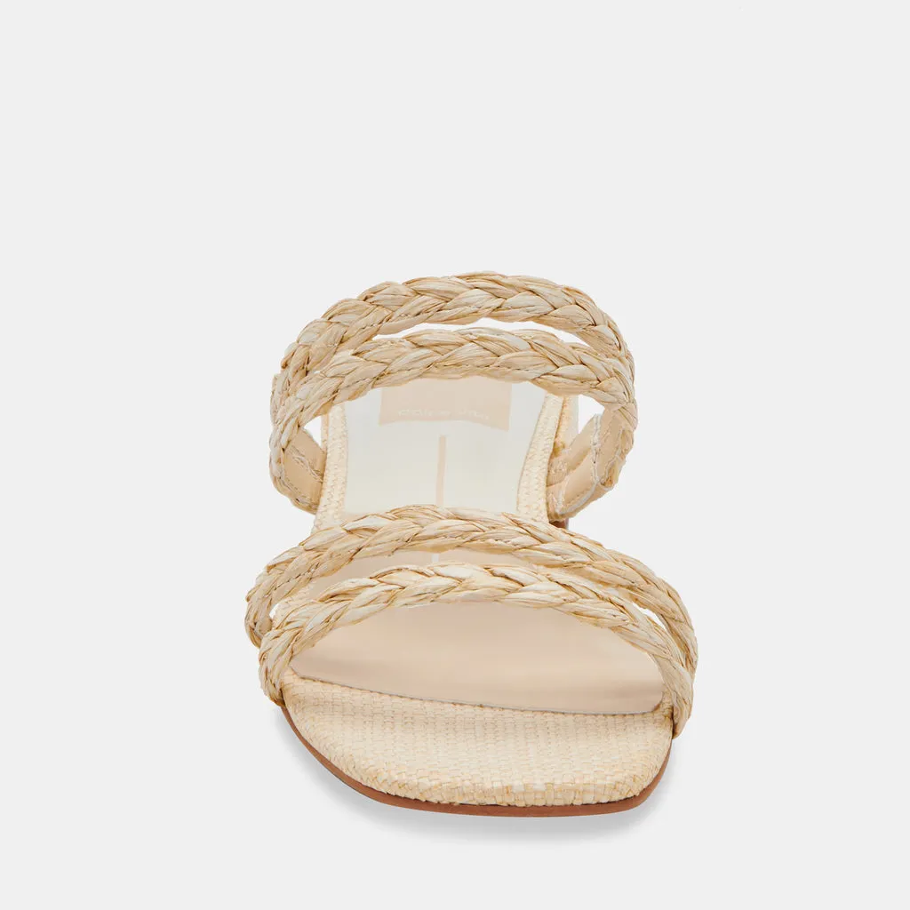 HAIZE RAFFIA SANDALS VANILLA RAFFIA– Dolce Vita 6715938897986