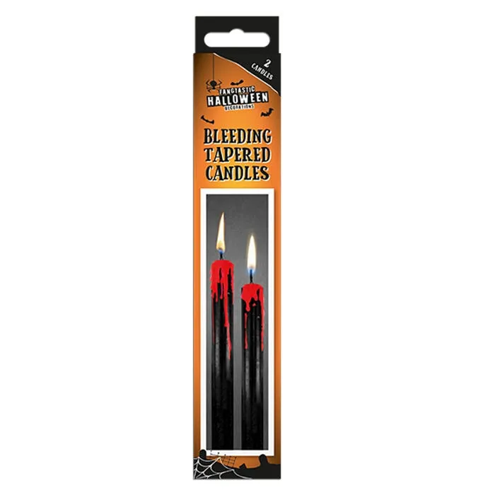 Halloween Bleeding Tapered Candles (Pack of 2)