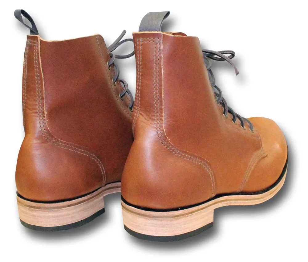 HANDMADE TAN 178 LEATHER BOOTS